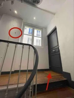 Plan de l'établissement Marais - Quiet one-bedroom decorated with taste