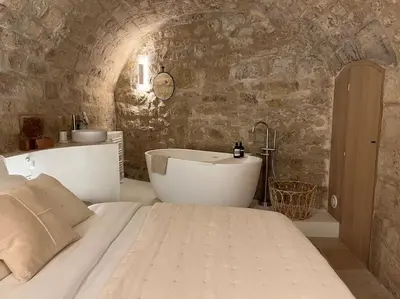 Un ou plusieurs lits dans un hébergement de l'établissement Marais - Unique duplex decorated with taste