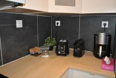 Cuisine ou kitchenette dans l'établissement Appartement de 80 m² proche Gare du Nord
