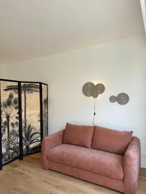 Coin salon dans l'établissement Paris La Belle