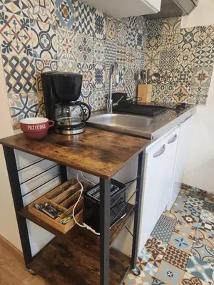 Cuisine ou kitchenette dans l'établissement Coqueto Estudio