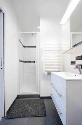 Salle de bains dans l'établissement Duplex 45m2 -Zac L’Oreal - Palais de Justice Paris