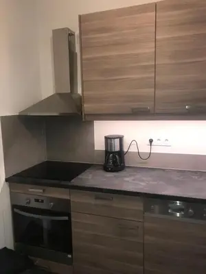 Cuisine ou kitchenette dans l'établissement Pavillon Tawfik 1 à 4 personnes chez l’habitant