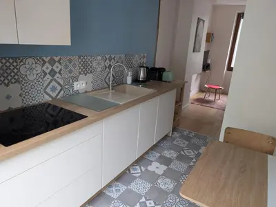 Cuisine ou kitchenette dans l'établissement Studio Paris buttes Chaumont