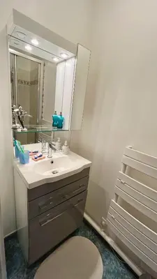 Salle de bains dans l'établissement Chez Nicole & Denis