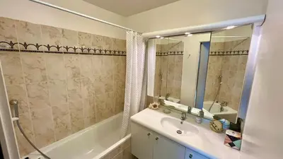 Salle de bains dans l'établissement Chez Nicole & Denis