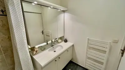 Salle de bains dans l'établissement Chez Nicole & Denis
