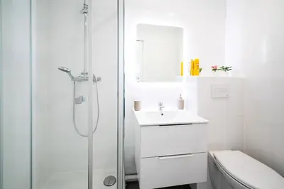 Salle de bains dans l'établissement Studio Design Près du Metro