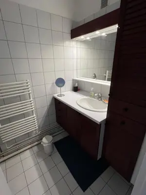 Salle de bains dans l'établissement Paris charm suite authentique, quartier latin, 4/6 pers