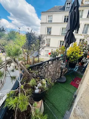 Jardin de l'établissement Duplex Marais Square du Temple Parking