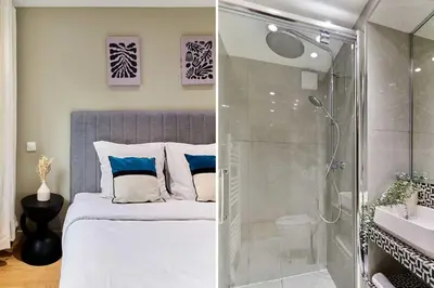 Salle de bains dans l'établissement Apartment Center of Paris by Studio prestige