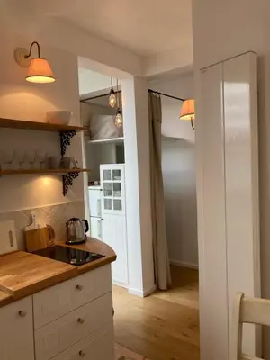 Cuisine ou kitchenette dans l'établissement Saint Sulpice Towers