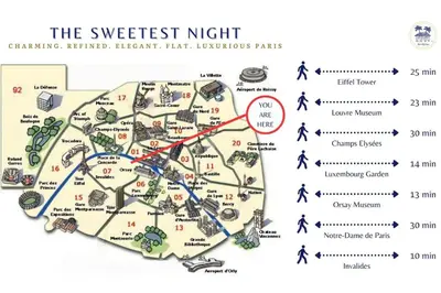 Plan de l'établissement La Douce Nuit - Elégant - by Mon Petit Faré