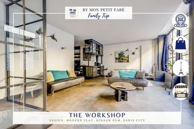 Plan de l'établissement L'Atelier - Loft rénové en souplex - Tour Eiffel