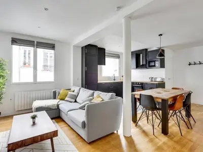 Cuisine ou kitchenette dans l'établissement Amazing Apartment: 2BR/4P -Bastille/Saint Ambroise