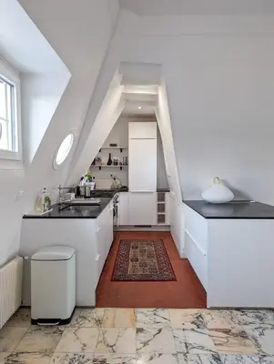 Cuisine ou kitchenette dans l'établissement Appartement lumineux avec terrasse à 7min de Paris