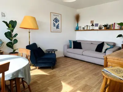 Coin salon dans l'établissement Panoramic view - Bright and cosy flat - 6 guests