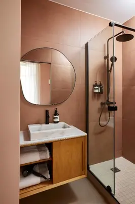 Salle de bains dans l'établissement Marais - 4 pièces de 115 m2 - grand salon convivial
