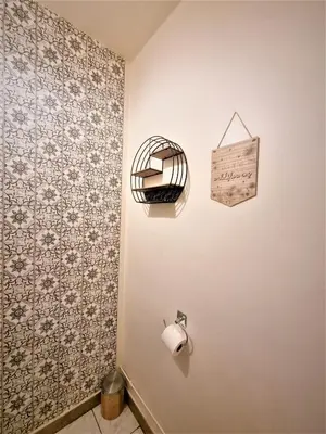Salle de bains dans l'établissement Appart' convivial 3 Ch 73m² à proximité de Paris