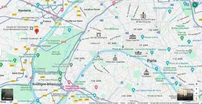 Plan de l'établissement A 10 min de La Défense et à 20 min de Paris