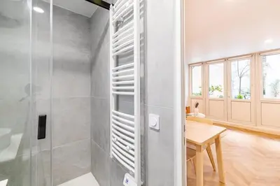 Salle de bains dans l'établissement Bel appartement parisien