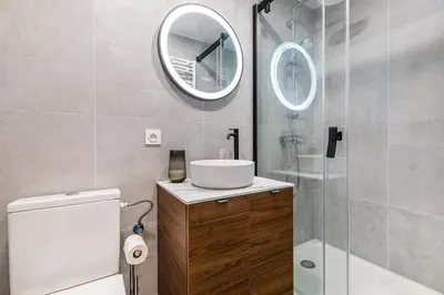 Salle de bains dans l'établissement Bel appartement parisien
