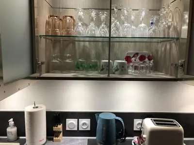 Cuisine ou kitchenette dans l'établissement Appartement Neuf de 40 M2 à Issy-Les-Mx / Paris 15