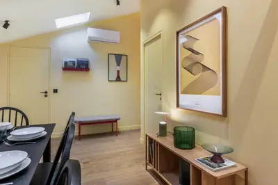 Coin salon dans l'établissement Architect Loft - 15 min from city center - 8 guests