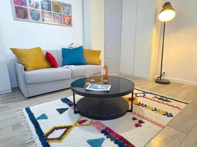 Coin salon dans l'établissement le studio Rennequin