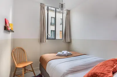 Un ou plusieurs lits dans un hébergement de l'établissement Design Architect Flat - 6 guests - 15min from Paris center