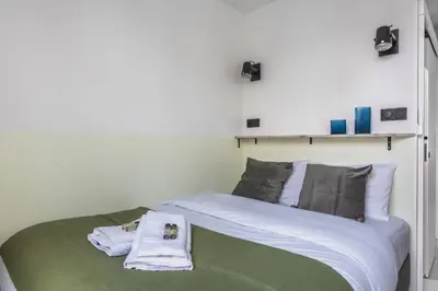 Un ou plusieurs lits dans un hébergement de l'établissement Design Architect Flat - 6 guests - 15min from Paris center