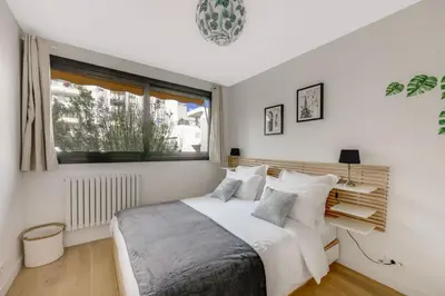 Un ou plusieurs lits dans un hébergement de l'établissement Espace Champerret - 1 Bedroom 4 people