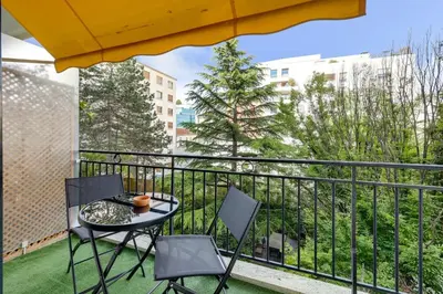 Balcon ou terrasse dans l'établissement Espace Champerret - 1 Bedroom 4 people