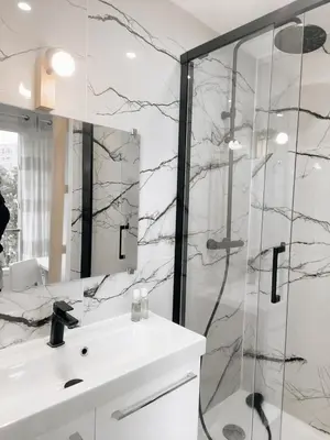 Salle de bains dans l'établissement Suite familiale à Paris