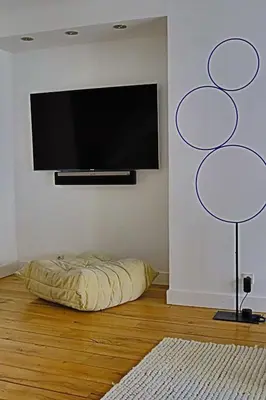Télévision ou salle de divertissement dans l'établissement Triplex de luxe 200m2, 5 ch/10-12 personnes.