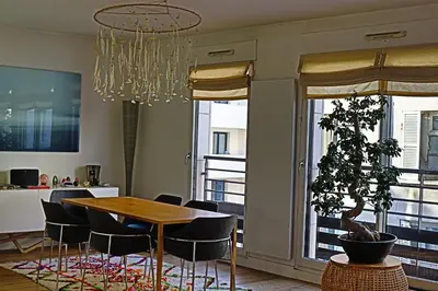 Coin salon dans l'établissement Triplex de luxe 200m2, 5 ch/10-12 personnes.
