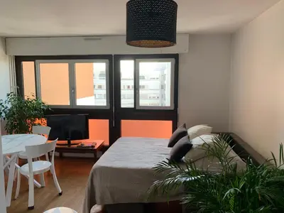 Un ou plusieurs lits dans un hébergement de l'établissement Appartement 2 pièces Paris