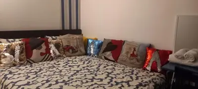 Un ou plusieurs lits dans un hébergement de l'établissement 1 Chambre Arena - La Chapelle