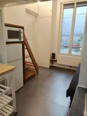 Cuisine ou kitchenette dans l'établissement Le 4