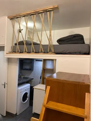 Cuisine ou kitchenette dans l'établissement Le 4