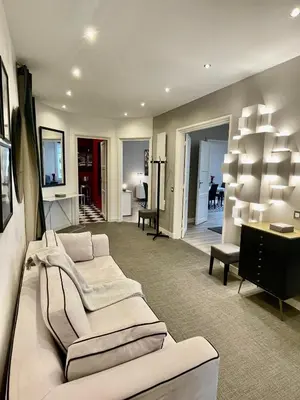 Coin salon dans l'établissement Luxury apartment Times Square district