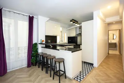 Cuisine ou kitchenette dans l'établissement Nets Inn apartments - Republique
