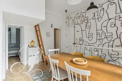 Cuisine ou kitchenette dans l'établissement Milord, F3 à Père Lachaise