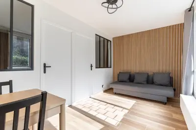 Coin salon dans l'établissement Nouvel Appartement Cosy Montparnasse