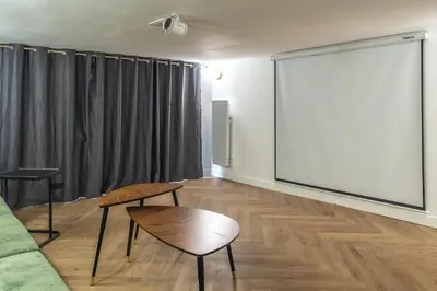 Coin salon dans l'établissement Sophie Stay - Le Mucha - King size bed - AC