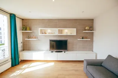 Télévision ou salle de divertissement dans l'établissement Paris15em Charles Michels Appartement