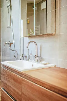 Salle de bains dans l'établissement Paris15em Charles Michels Appartement