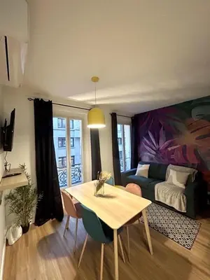 Coin salon dans l'établissement Appartement cosy - Quartier Saint-Georges - 4P