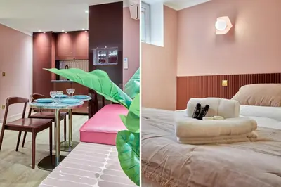 Coin salon dans l'établissement Apartment Center of Paris Bastille by Studio prestige