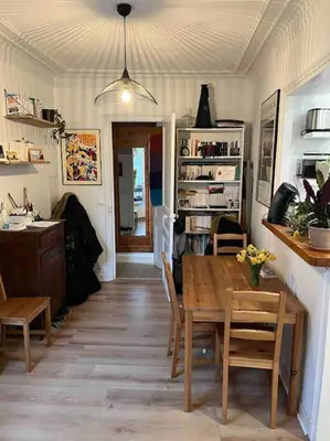 Cuisine ou kitchenette dans l'établissement Appartement/Gobelins